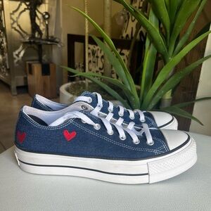 CONVERSE Ladies Chunky Sneakers Size 10 Pre-Owned